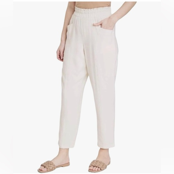 Target A New Day cream elastic waist pants XS - Picture 1 of 5